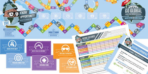 Know Opportunity board game, game cards, profile cards and income statement